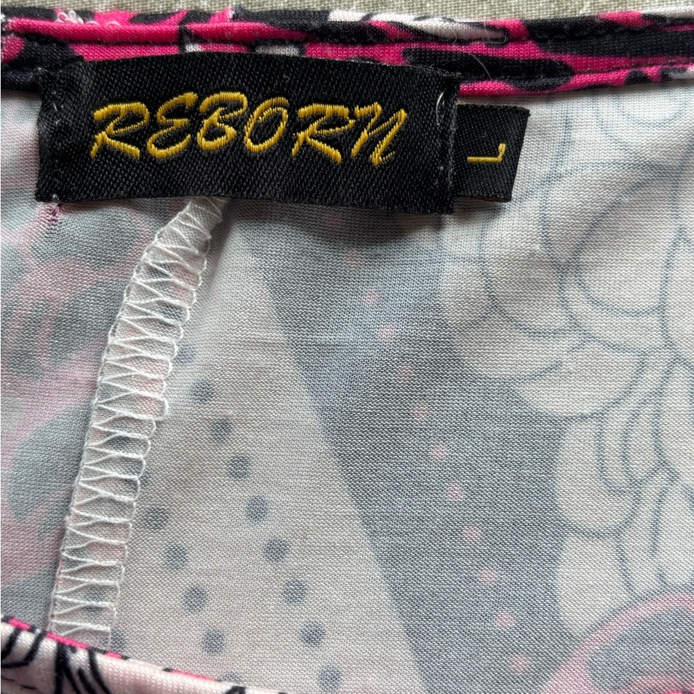 Reborn Sleeveless Floral Maxi Dress in Pink and Black - Picture 2 of 3